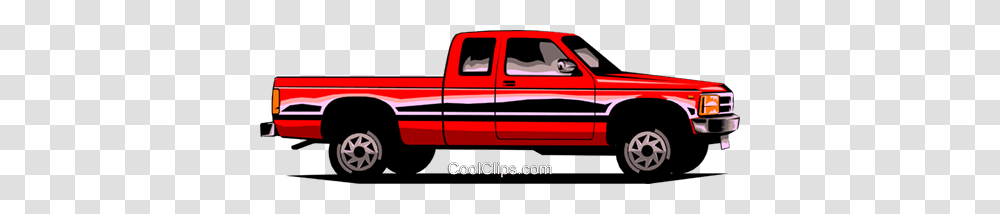 Pickup Truck Royalty Free Vector Clip Art Illustration, Vehicle, Transportation, Car, Automobile Transparent Png