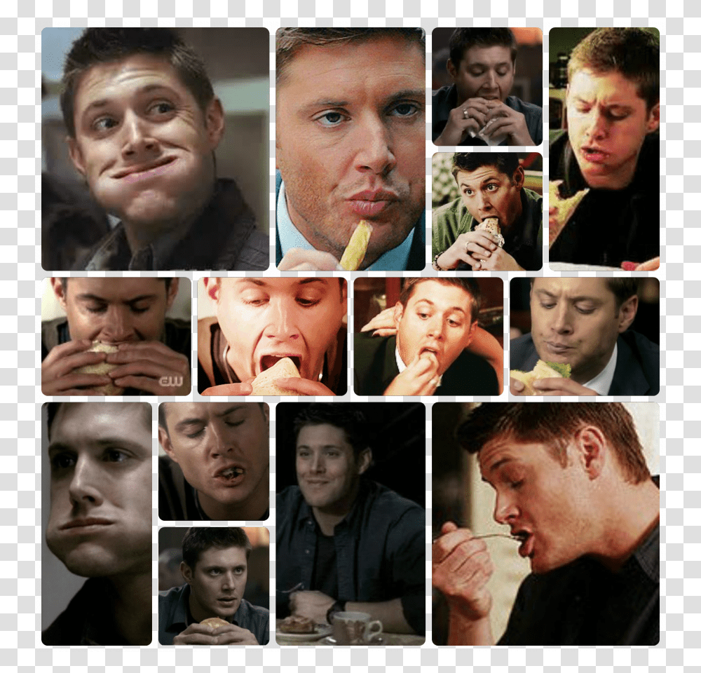 Picmonkey Collage Dean Winchester Food, Head, Person, Poster, Advertisement Transparent Png