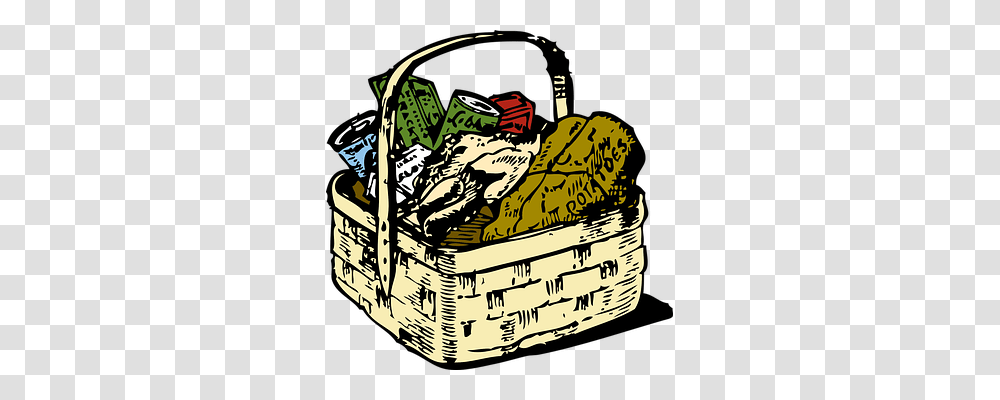 Picnic Basket Food, Plant, Produce, Shopping Basket Transparent Png