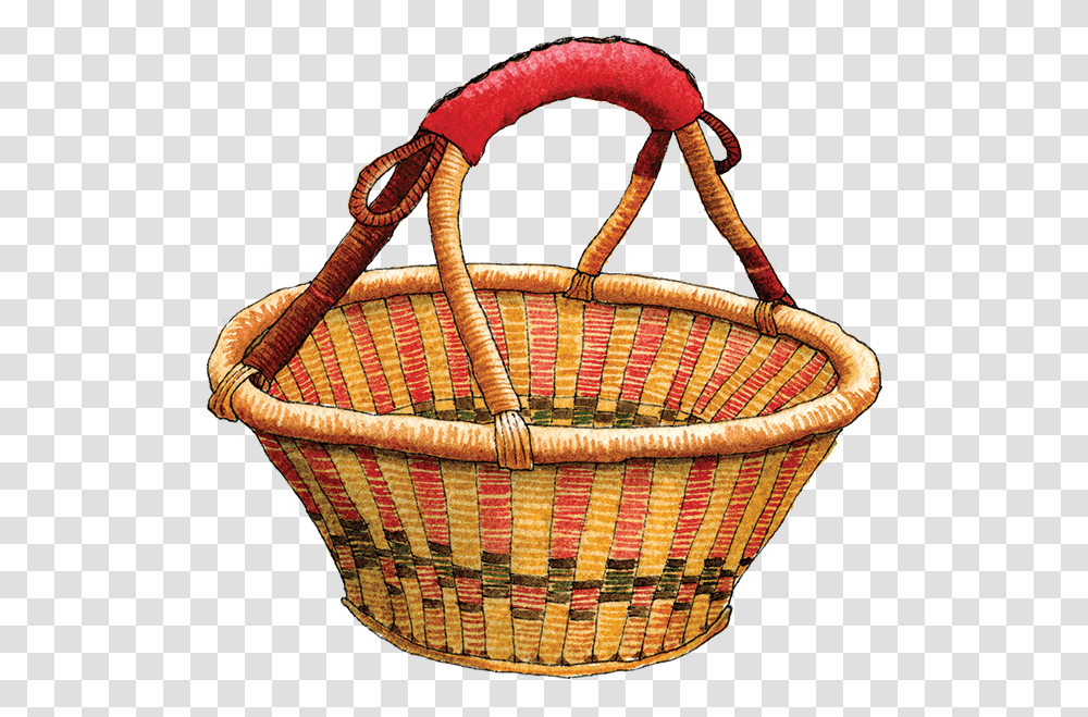 Picnic Basket Cartoon Basket, Shopping Basket, Purse, Handbag, Accessories Transparent Png