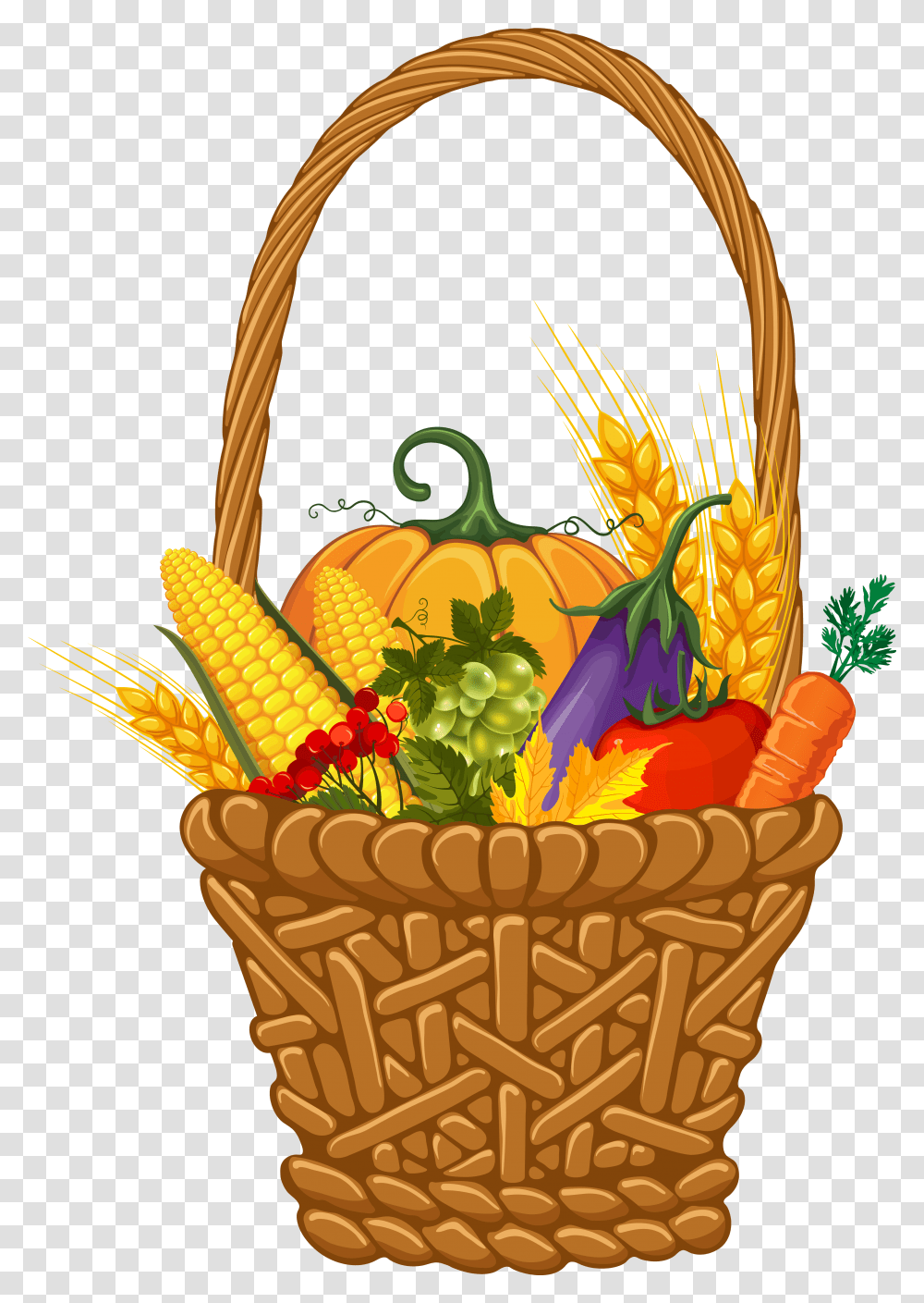 Picnic Basket Clipart Harvest Clipart, Plant, Birthday Cake, Dessert, Food Transparent Png