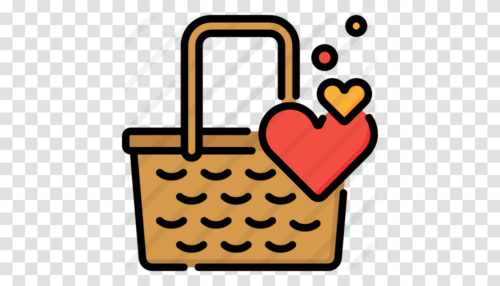 Picnic Basket, Heart, Bag, Knitting Transparent Png