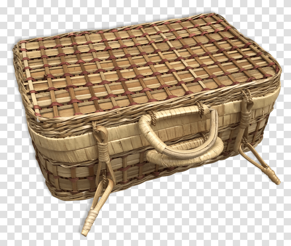 Picnic Basket Shoulder Bag, Woven, Crib, Furniture, Treasure Transparent Png