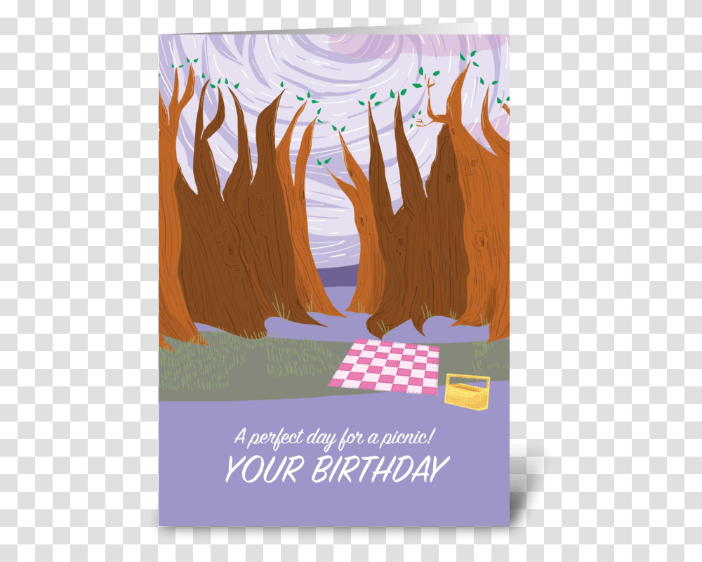 Picnic Birthday Card Greeting Card Poster, Paper, Advertisement, Flyer, Brochure Transparent Png