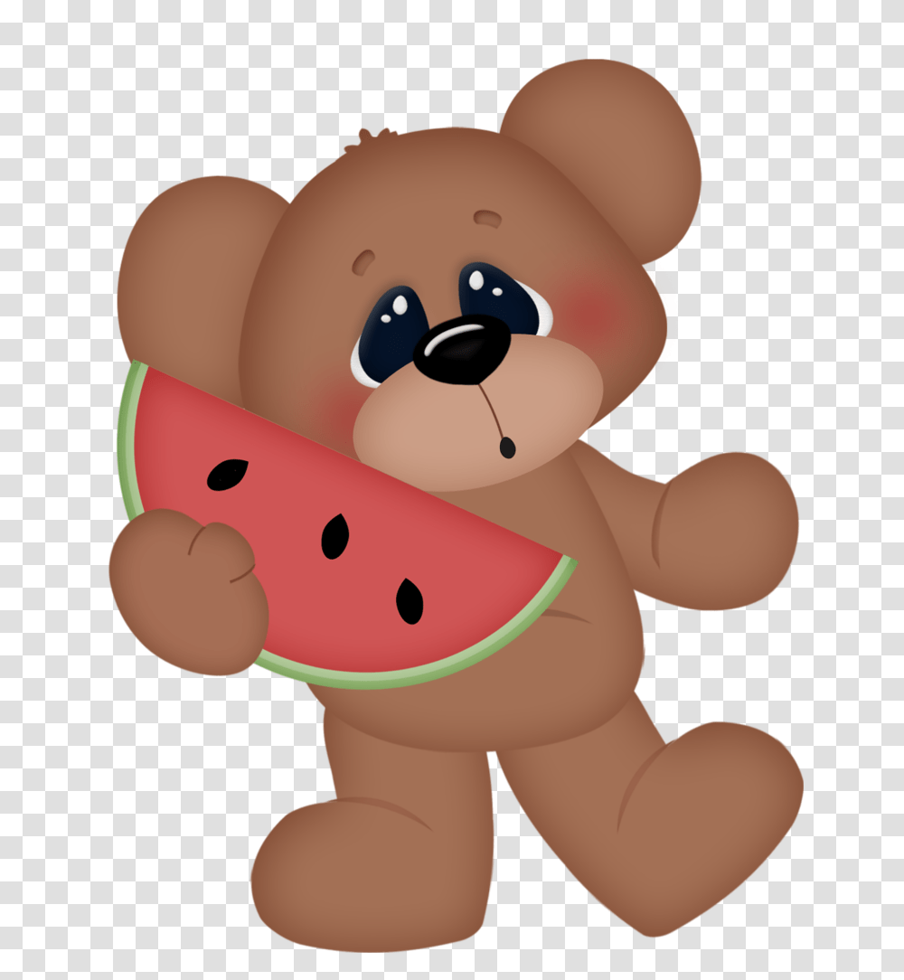 Picnic Images Clip Art Bear Clipart, Plant, Fruit, Food, Watermelon Transparent Png