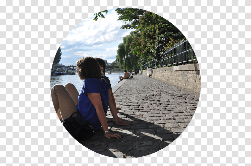 Picnic Spots In Paris Sitting, Walkway, Path, Person, Flagstone Transparent Png