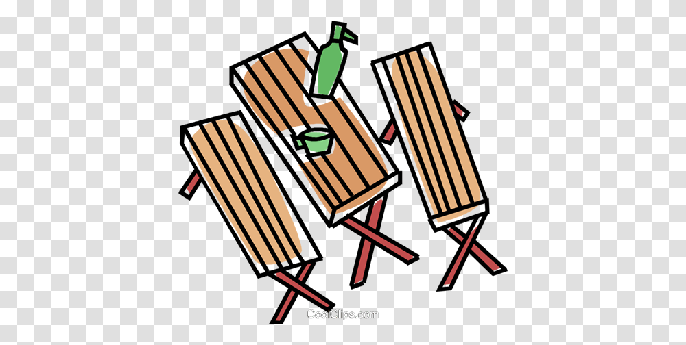 Picnic Table Royalty Free Vector Clip Art Illustration, Musical Instrument, Chair, Furniture, Xylophone Transparent Png
