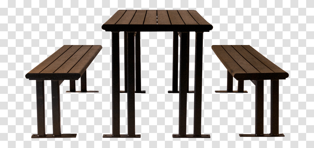 Picnic Table Side View, Furniture, Dining Table, Bar Stool, Tabletop Transparent Png