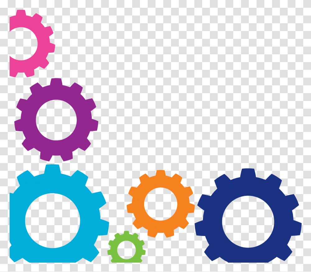 Pics For Gt Colorful Gears Seed Packet Clip Art Colorful Gears, Machine, Poster, Advertisement Transparent Png