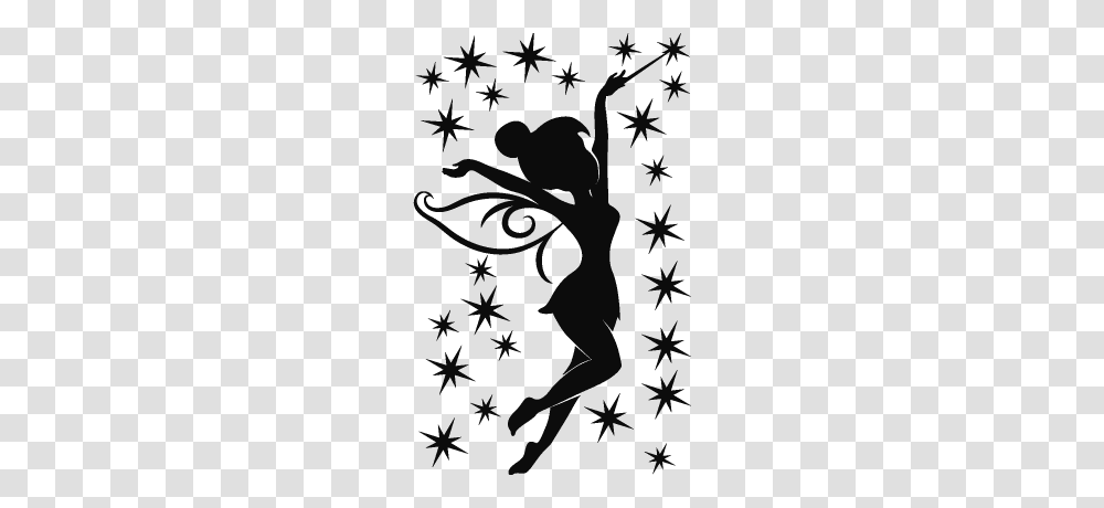 Pics For Gt Tinkerbell Silhouette Tattoo Marathon Tatts, Floral Design Transparent Png