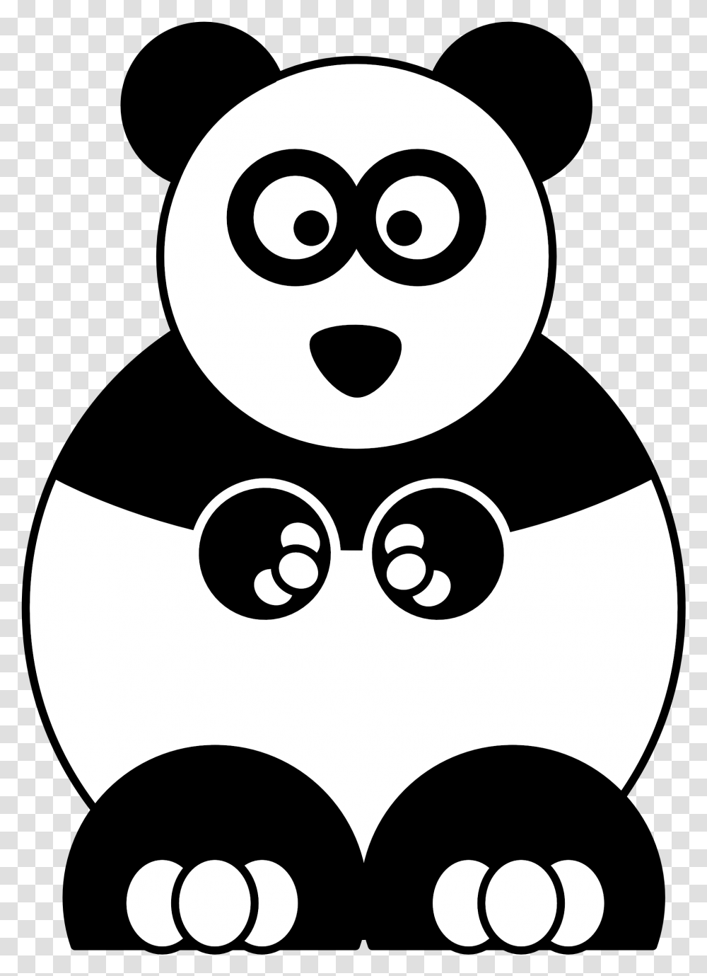 Pics Of Cute Cartoon Panda Coloring Pages Clip Art Animals Panda Transparent Png