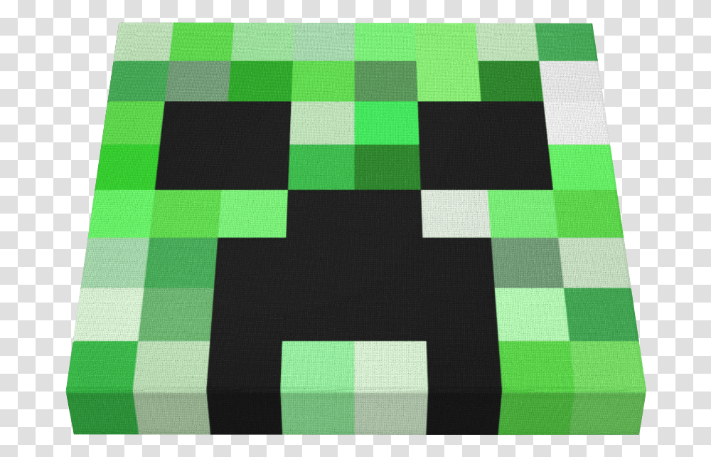 Pics On Canvas Minecraft Creeper Face, Blanket, Rug, Quilt Transparent Png