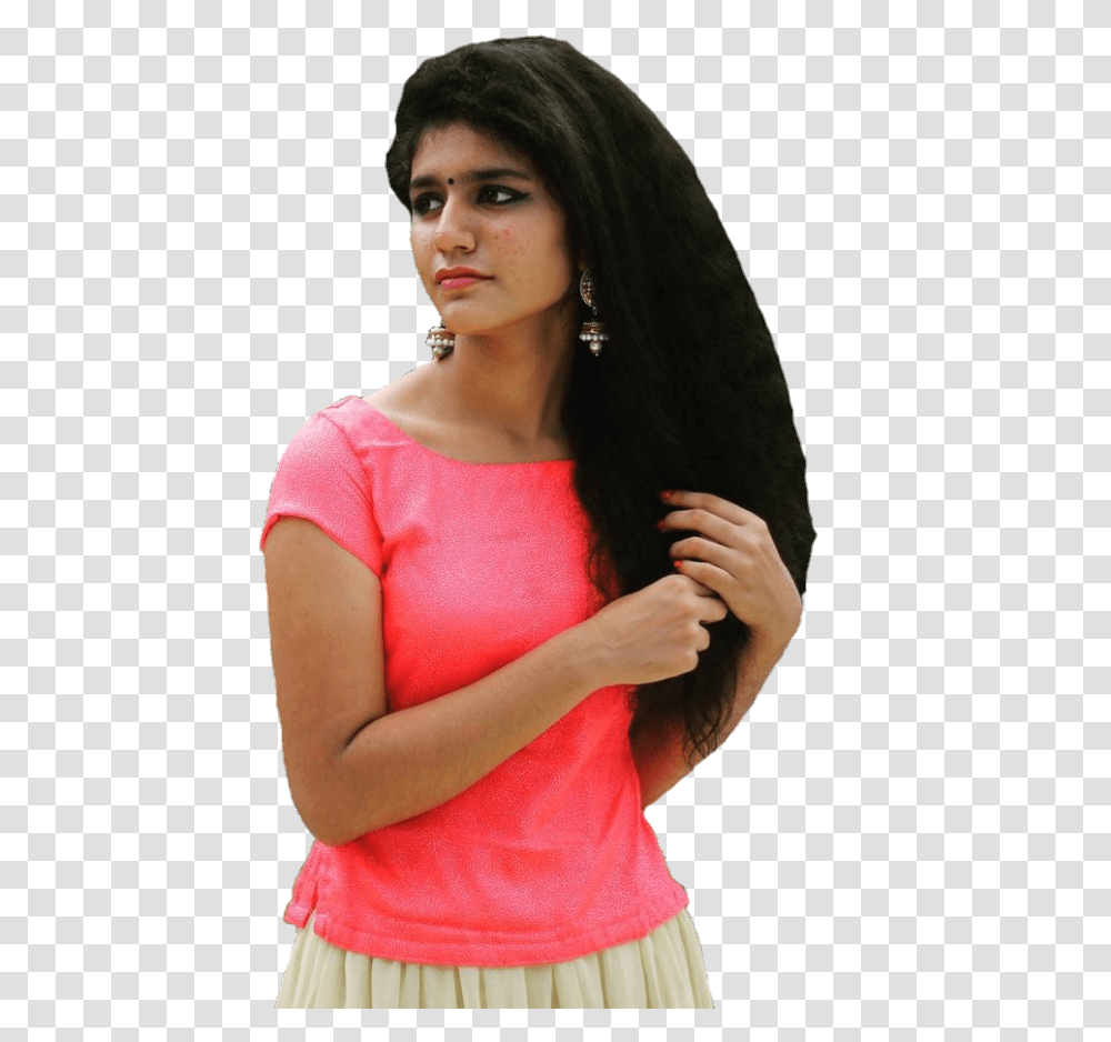 Picsart Editing Tutorial Background Pic Priya Prakash Varrier Full Hd Image Download, Person, Face, Hair Transparent Png