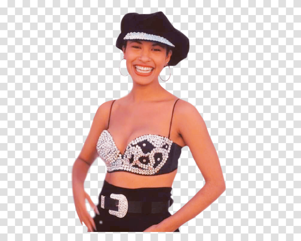 Picsart Freetoedit Woman Mujer Stickers Selena Selena Quintanilla With Hat, Person, Female, Face Transparent Png