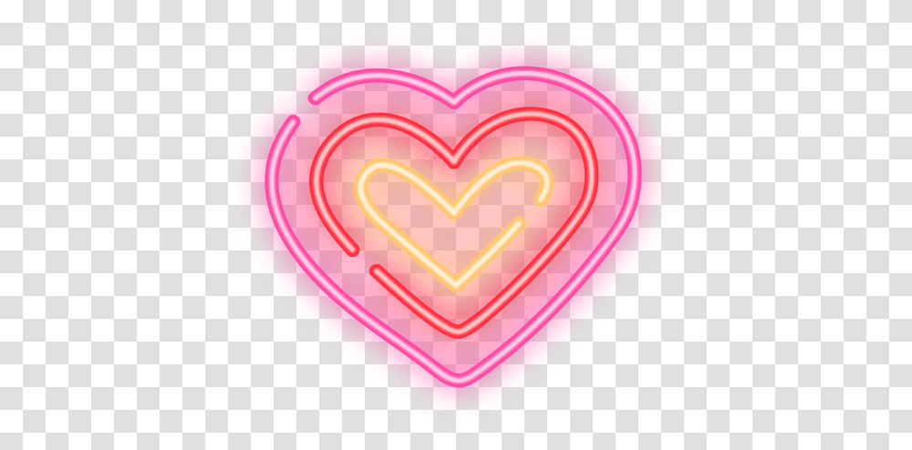 Picsart Lovestickers Heart, Light, Neon, Frisbee, Toy Transparent Png