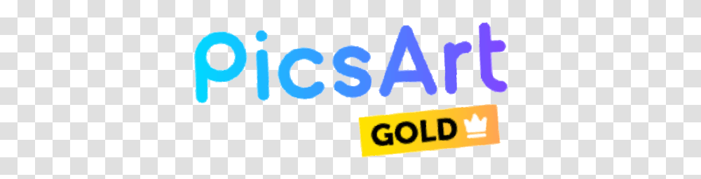 Picsart Picsartgold Gold Crown Inscription Yellow Electric Blue, Logo, Label Transparent Png