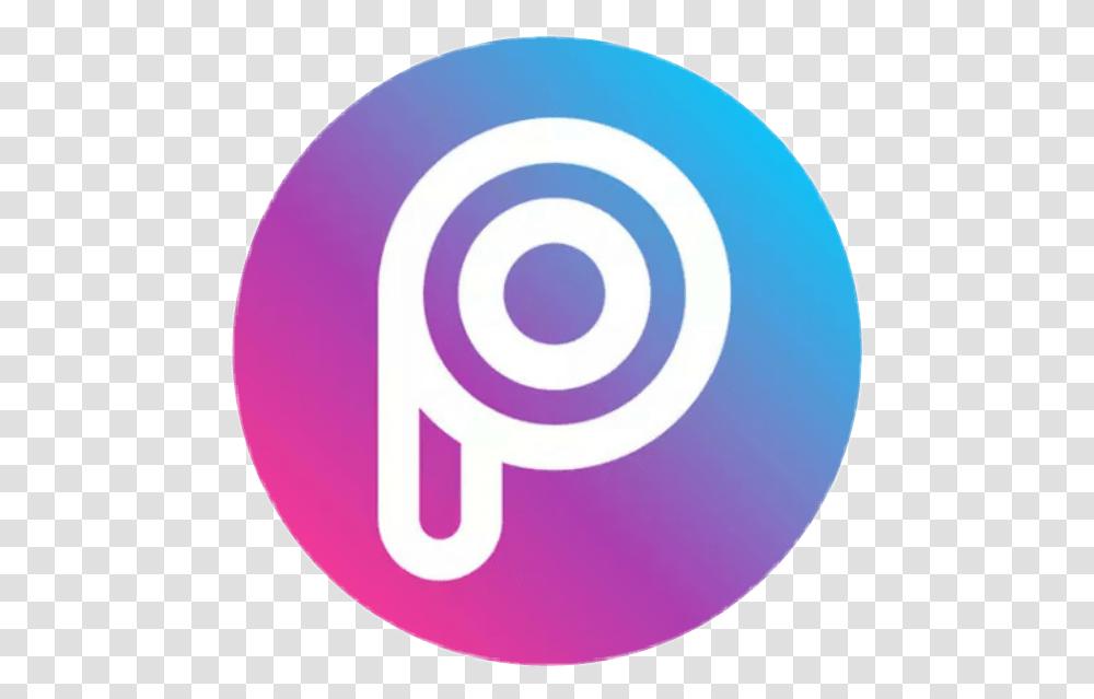 Picsart Picsartlogo Sticker Picsart Logo, Symbol, Trademark, Sphere, Badge Transparent Png