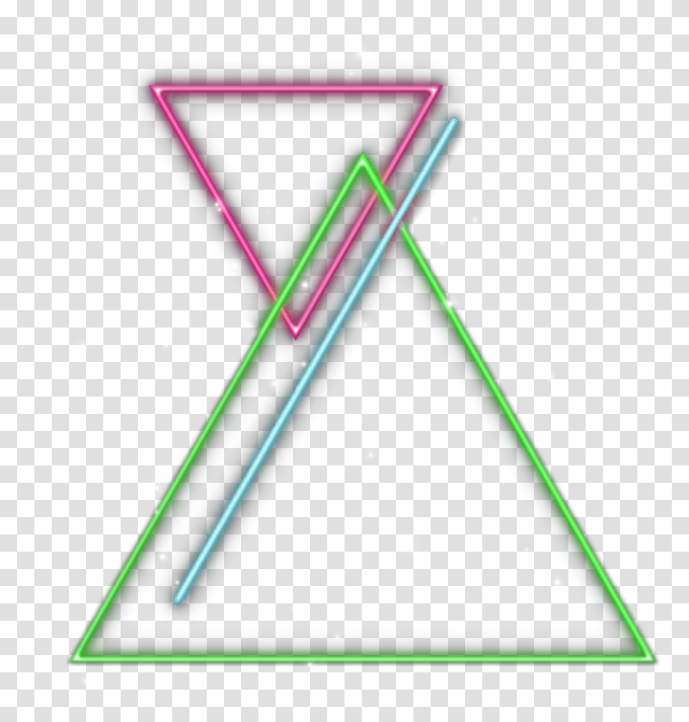 Picsart Triangle Spiral Neon, Light, Lighting Transparent Png