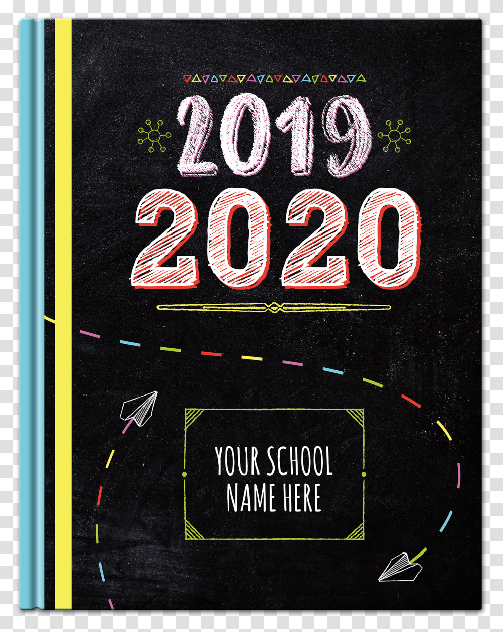 Pictavo Chalkboard Yearbook Cover Examples Of Yearbook Cover, Phone, Electronics, Poster Transparent Png