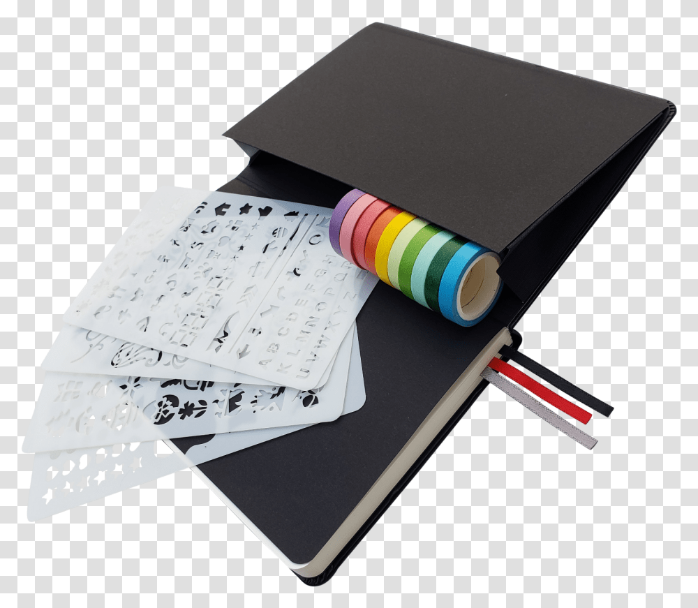 Picture 1 Of Bullet Journal With Washi Tape, Diary Transparent Png