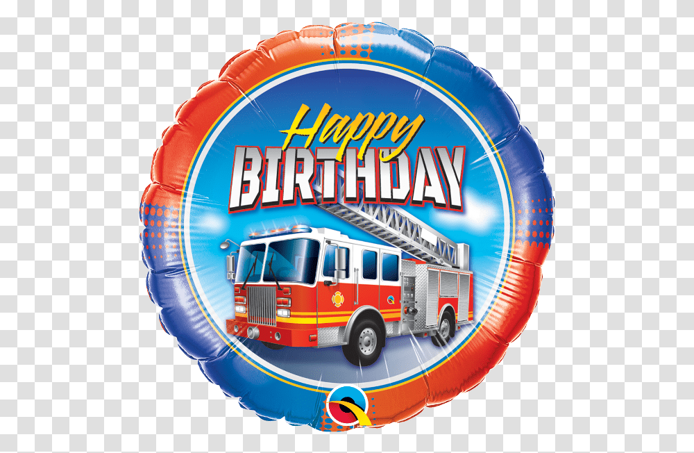 Picture 1 Of Fire Truck Happy Birthday, Vehicle, Transportation, Wheel, Machine Transparent Png