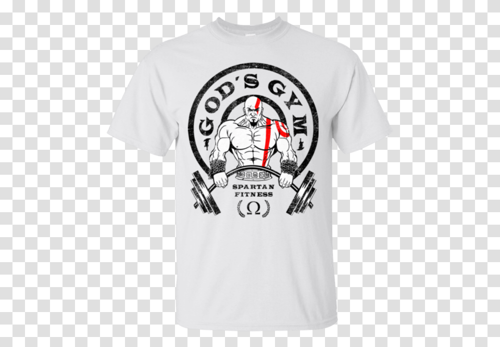 Picture 1 Of God Of War Gym T Shirt, Apparel, T-Shirt, Person Transparent Png