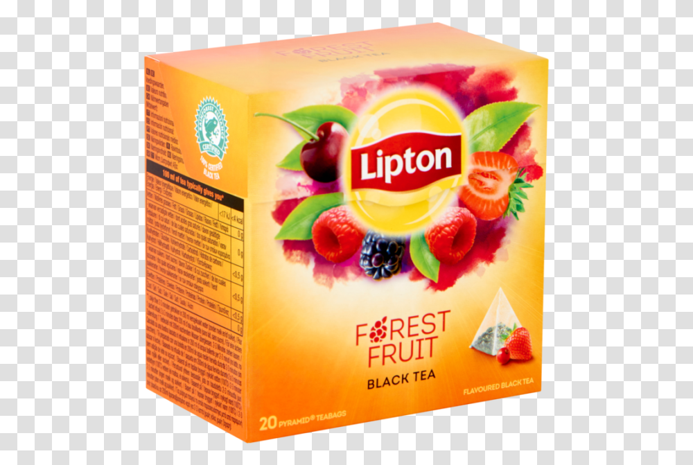 Picture 1 Of Lipton Aromatic Pyramid Tea Forest Fruit, Poster, Advertisement, Plant, Flyer Transparent Png