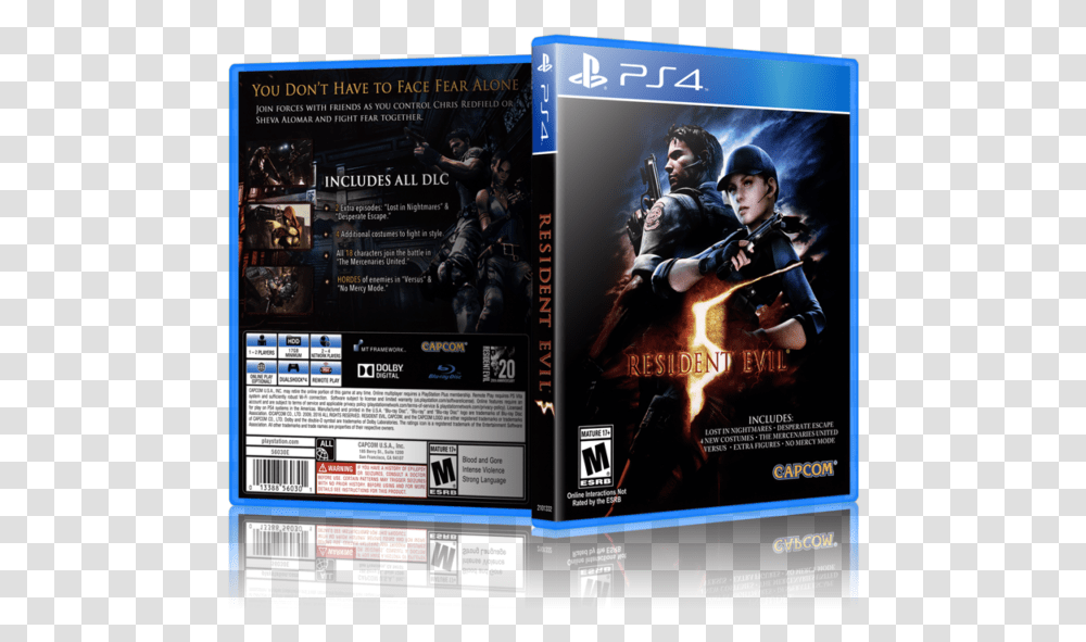 Picture 1 Of Resident Evil 5 Playstation, Person, Human, Counter Strike, Poster Transparent Png