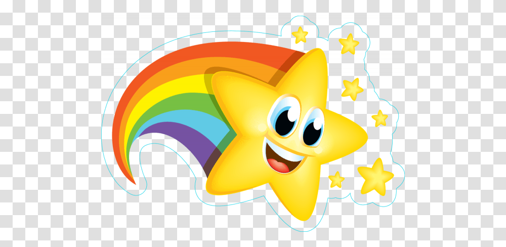 Picture 126057 Shooting Star Rainbow Con Imgenes Peppa Pig But Unicorn, Pac Man, Angry Birds Transparent Png