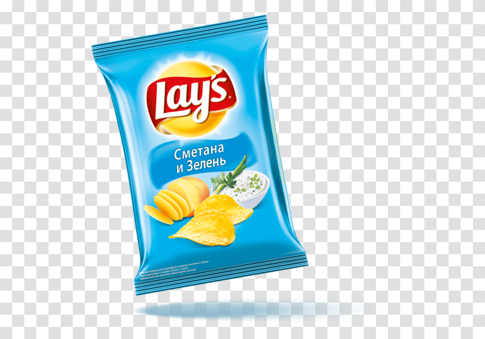 Picture 2 Of Chipsi Lays Smetana I Zelen 150 Gr, Food, Ketchup, Mayonnaise Transparent Png