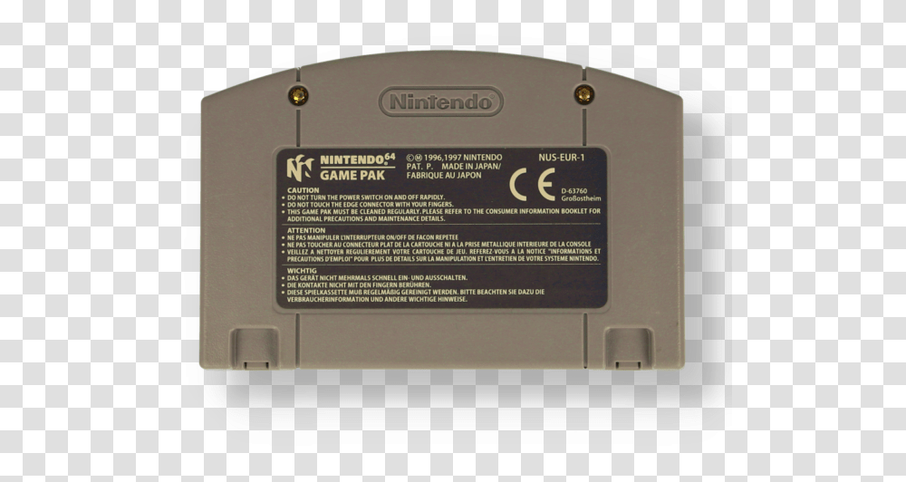 Picture 2 Of Cruis N World Nintendo 64 Cartridge, Plaque, Adapter, Electronics Transparent Png