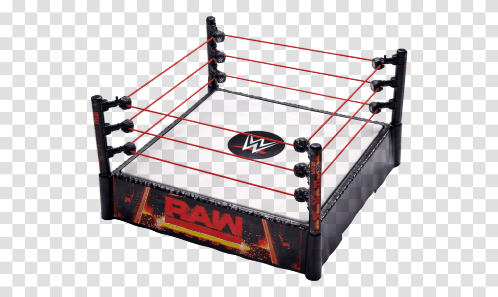 Picture 2 Of Wwe Raw Ring, Furniture, Arcade Game Machine, Box, Trampoline Transparent Png