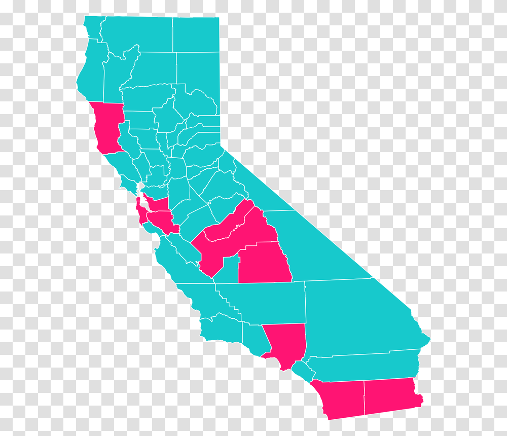 Picture 2020 California Republican Primary, Map, Diagram, Atlas, Plot Transparent Png
