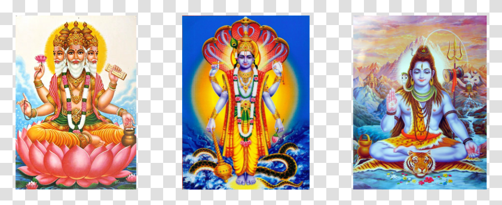 Picture 6 Main Hindu Gods, Person, Crowd, Advertisement, Poster Transparent Png