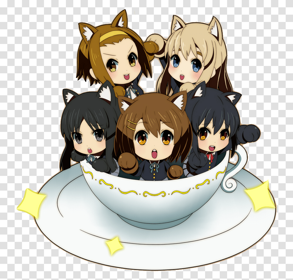Picture Anime Girl In Teacup, Pottery, Saucer, Porcelain Transparent Png