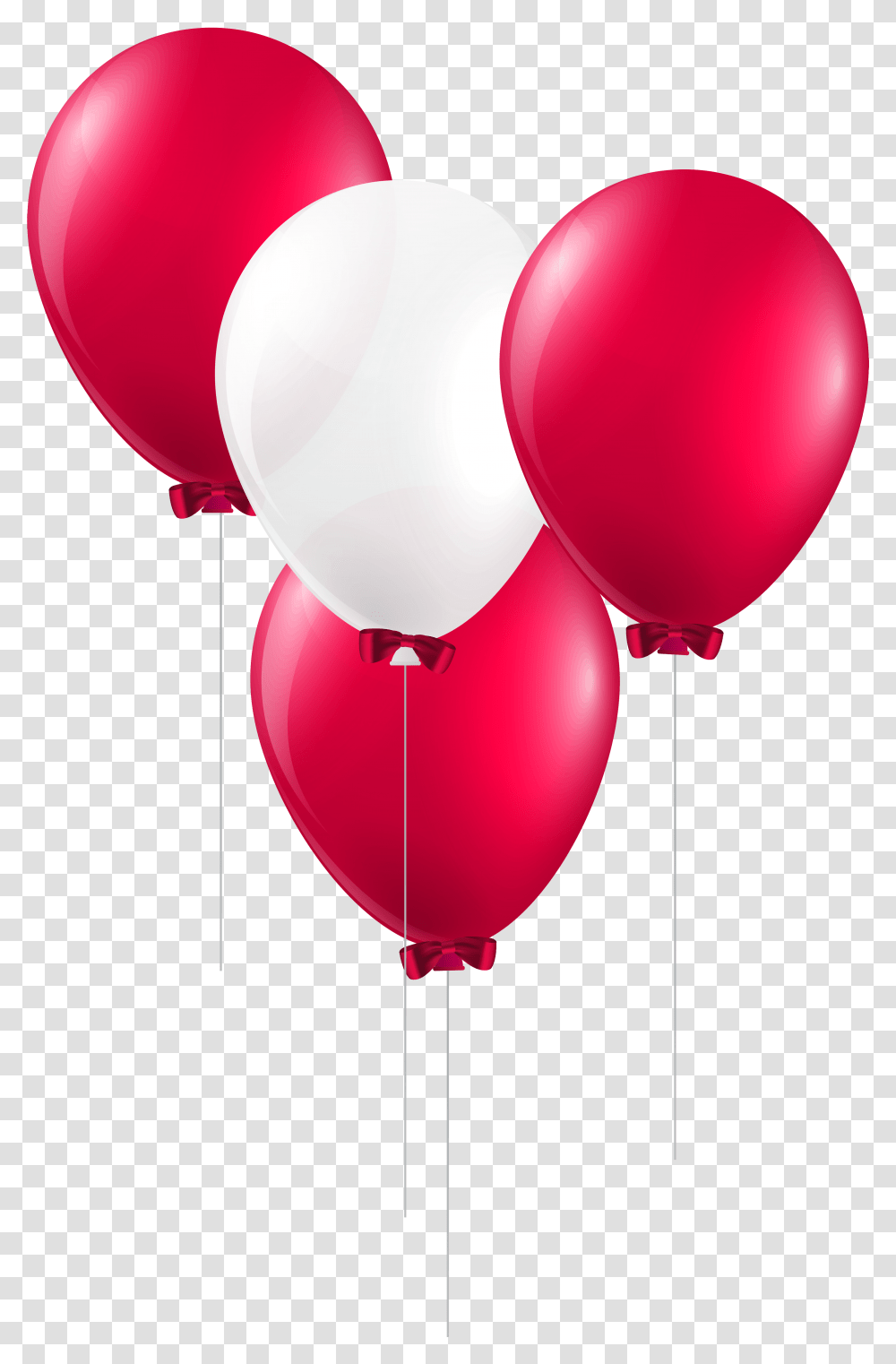 Picture Ballon Vector Balloon Ribbon Red White Balloon Transparent Png