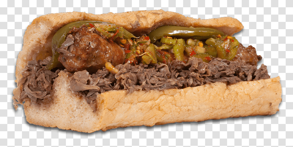 Picture Beef And Sausage Sandwich, Food, Hot Dog, Bread, Burger Transparent Png