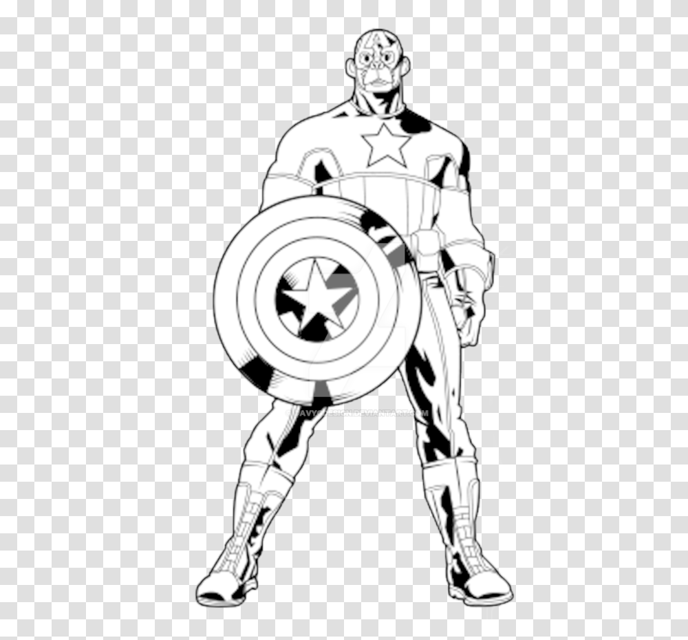 Picture Black And White Download Collection Of America Captain America Black And White, Person, Human, Armor Transparent Png