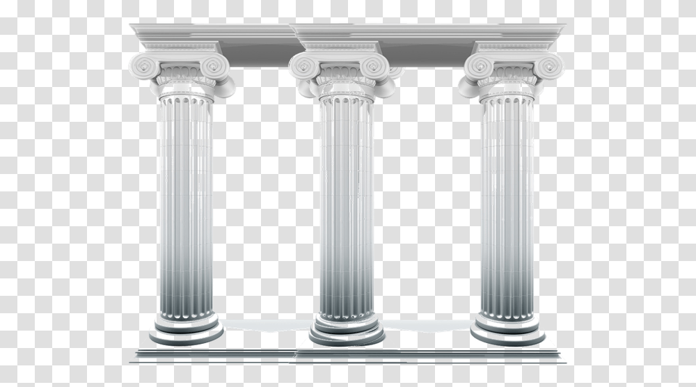 Picture Black And White Library Pillars Vector Greek 3 Pillars, Architecture, Building, Sink Faucet, Column Transparent Png