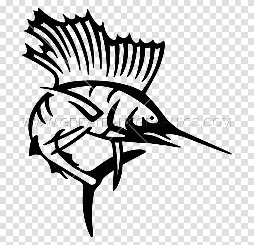 Picture Black And White Sailfish Production Ready Artwork Sail Fish Art Black And White, Bow, Insect, Invertebrate, Animal Transparent Png