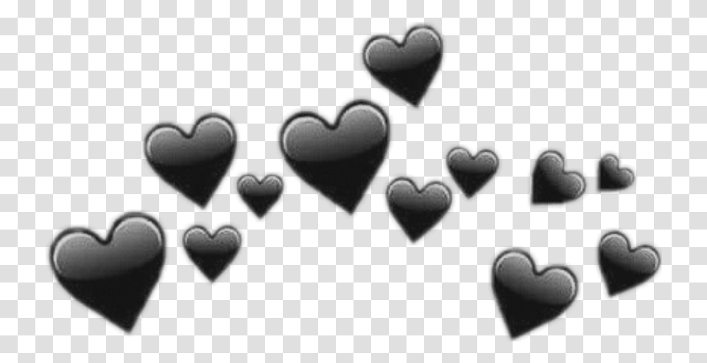 Picture Black Hearts Emoji, Cushion, Plectrum Transparent Png