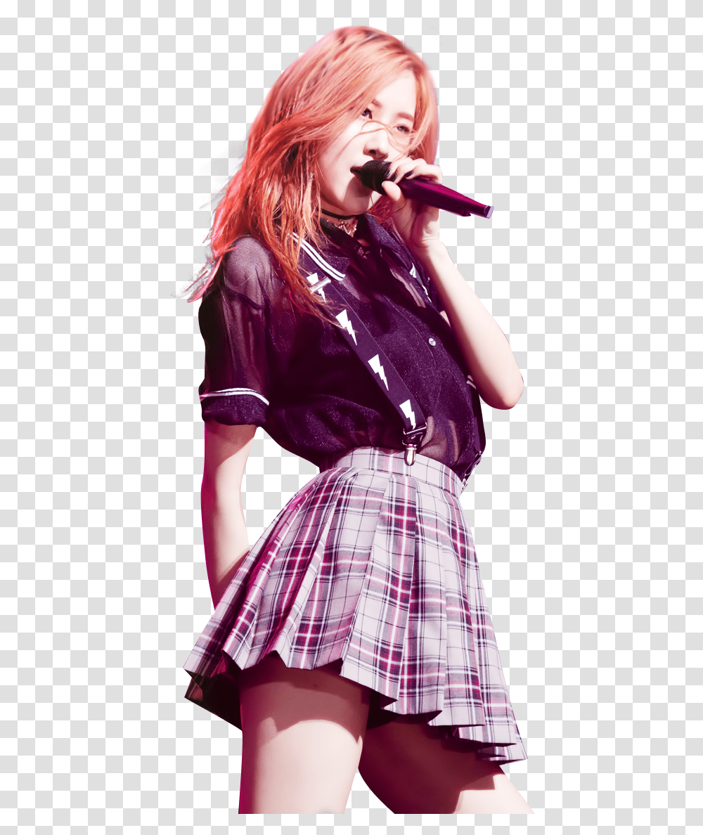 Picture Blackpink Boombayah Rose Stage, Apparel, Microphone, Electrical Device Transparent Png