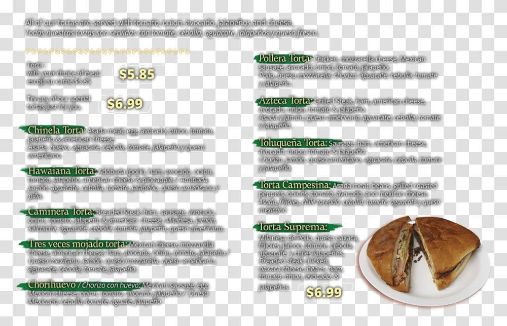 Picture Bread, Menu, Burger, Food Transparent Png