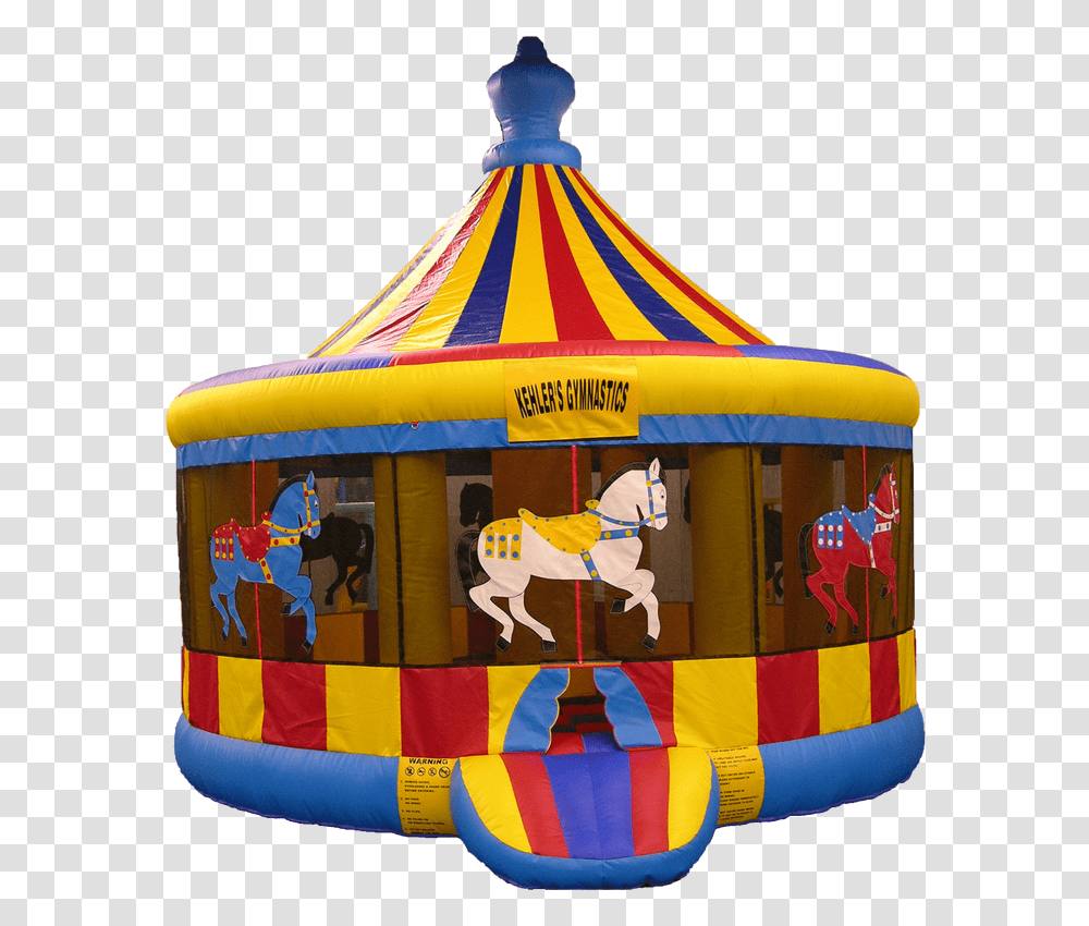Picture Carousel Bounce House, Amusement Park, Theme Park, Inflatable, Balloon Transparent Png