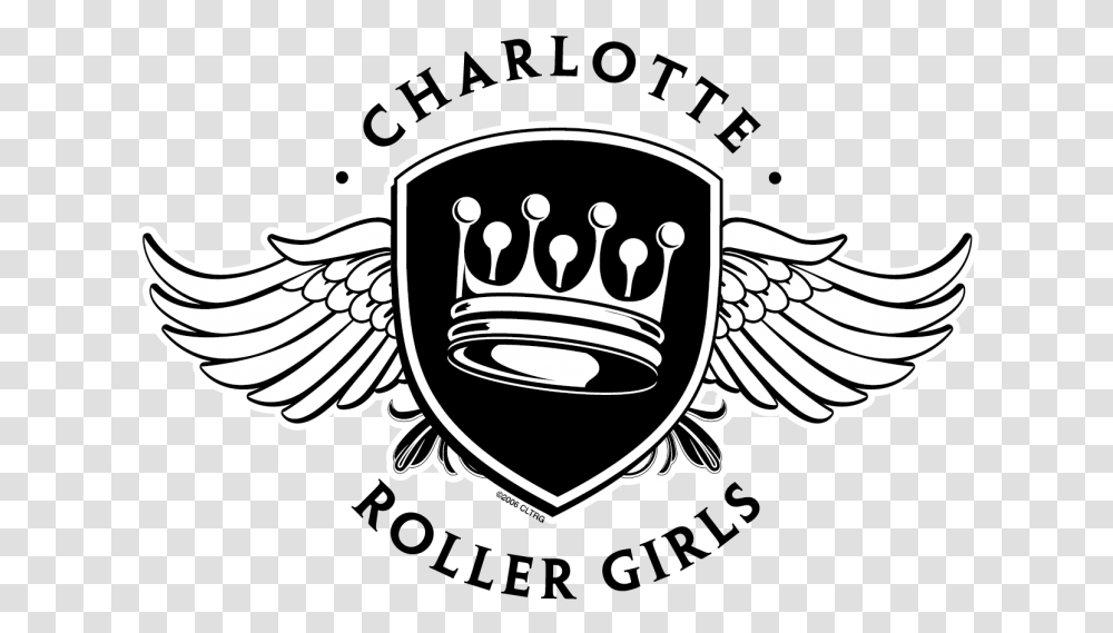 Picture Charlotte Roller Girls, Emblem, Logo, Trademark Transparent Png