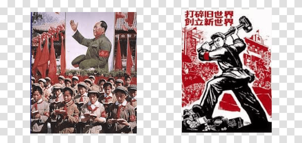 Picture China's Cultural Revolution, Person, Poster, Advertisement, Military Uniform Transparent Png