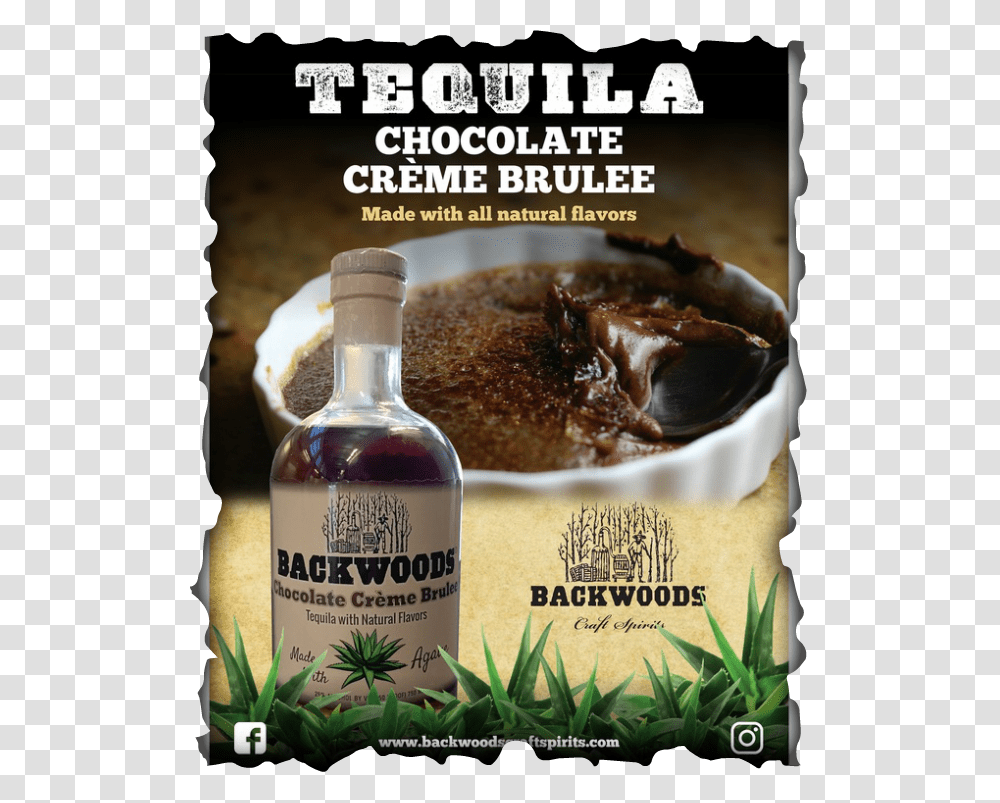 Picture Chocolate Creme Brulee Tequila, Liquor, Alcohol, Beverage, Food Transparent Png