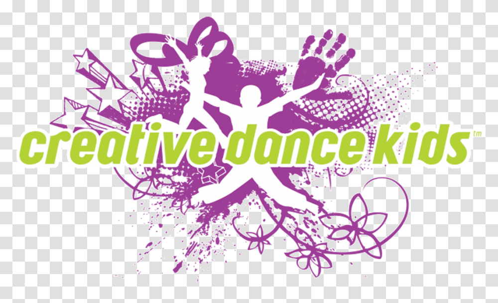 Picture Creative Dance Kids, Purple, Floral Design Transparent Png