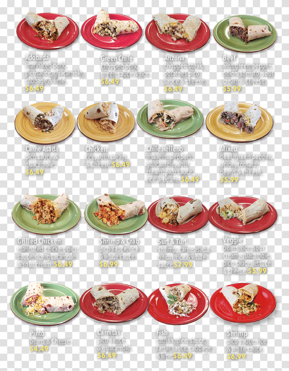 Picture Dish, Menu Transparent Png