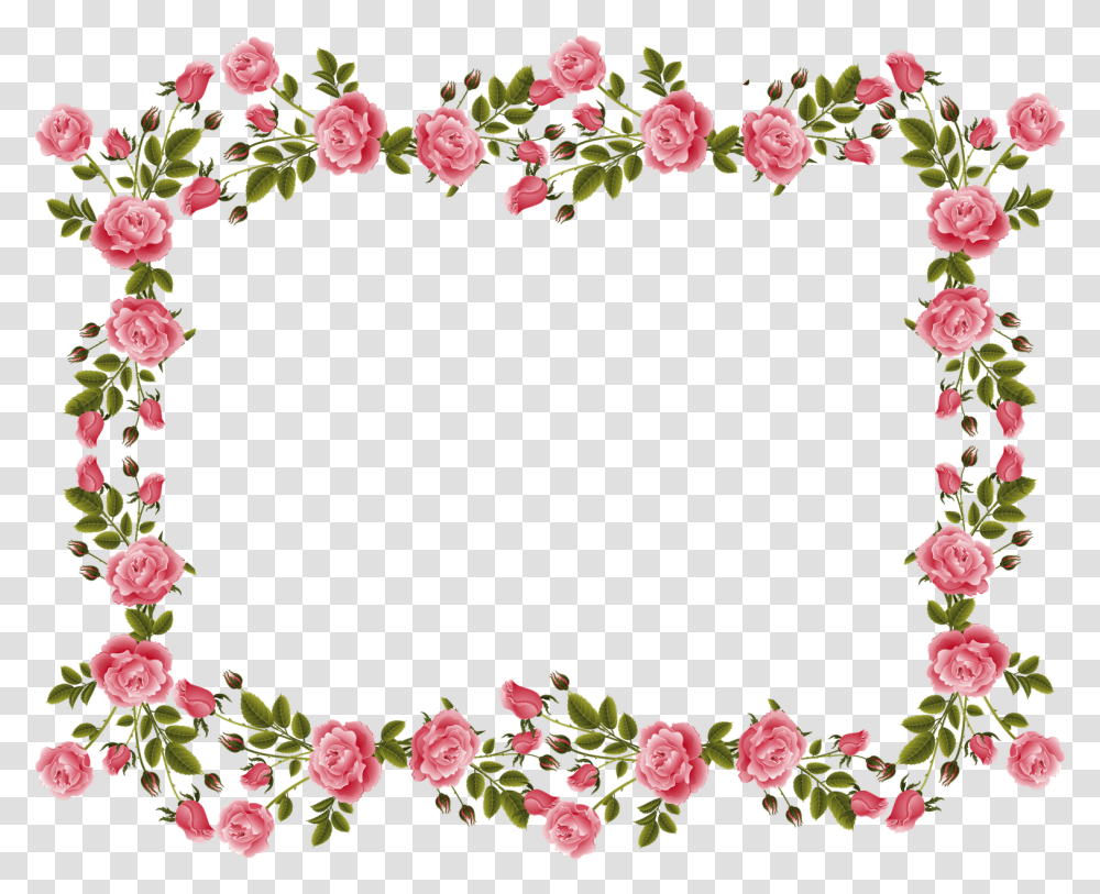 Picture Download Files Flower Border Design Landscape, Plant, Wreath, Blossom, Petal Transparent Png